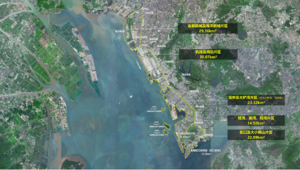 前海深港现代服务业合作区范围示意图
