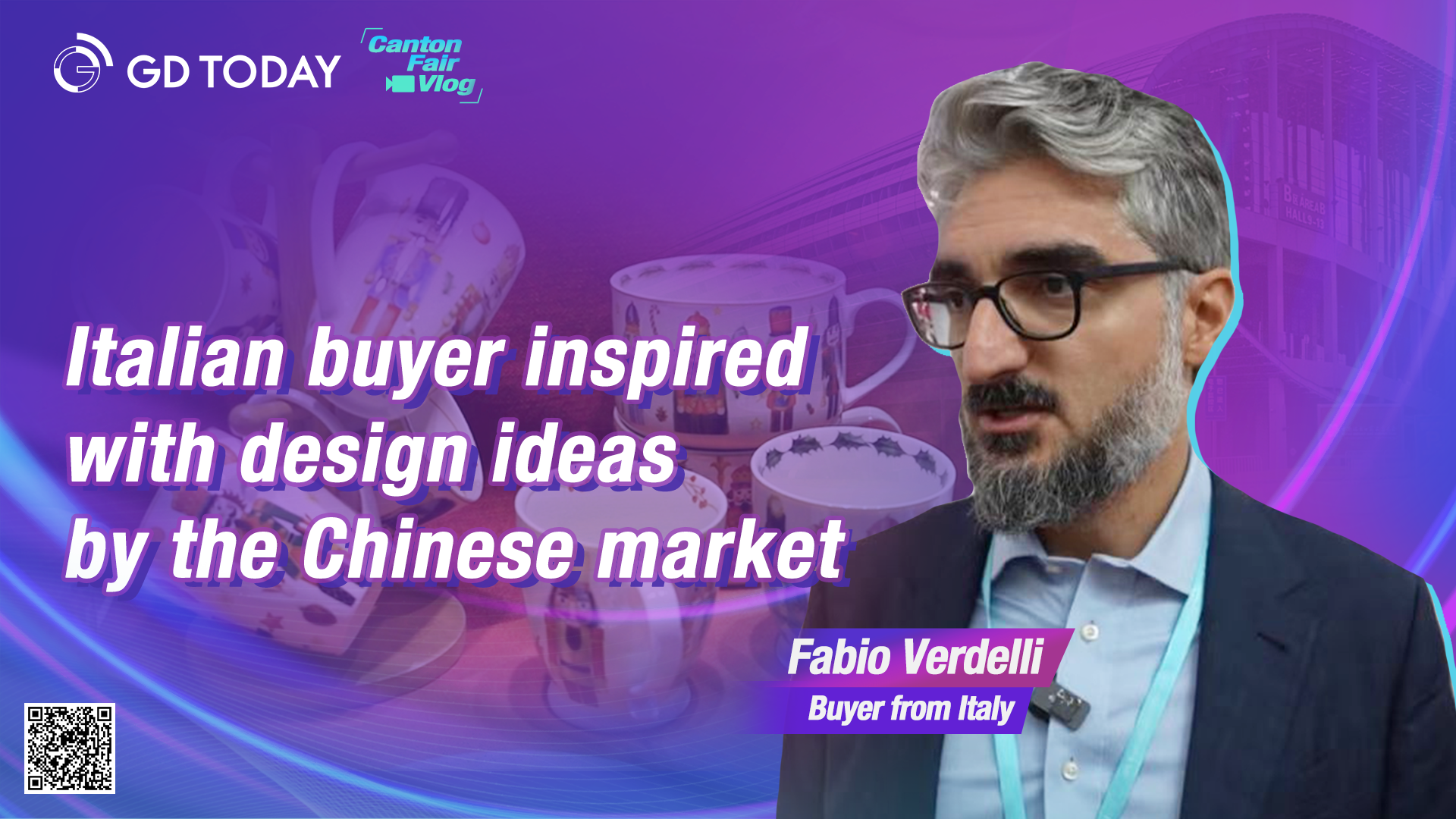 Canton Fair Vlog丨Italian buyer inspired with design ideas by the Chinese market