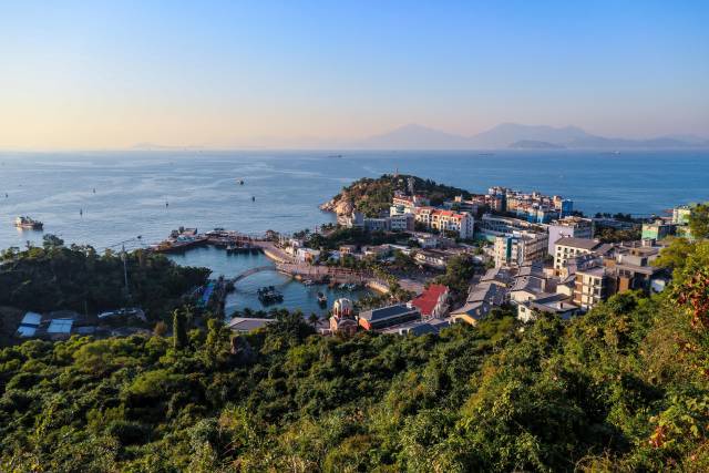 美丽的桂山岛。