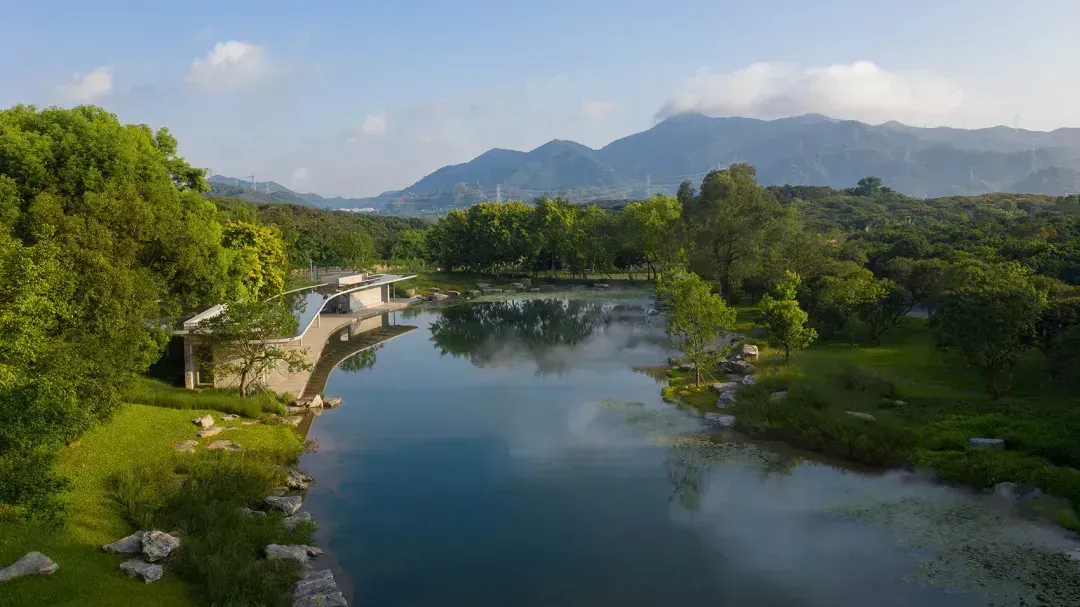 环西丽湖碧道示范段。图源：项目设计单位