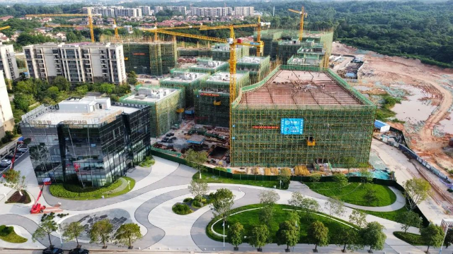 科创中心建设现场。