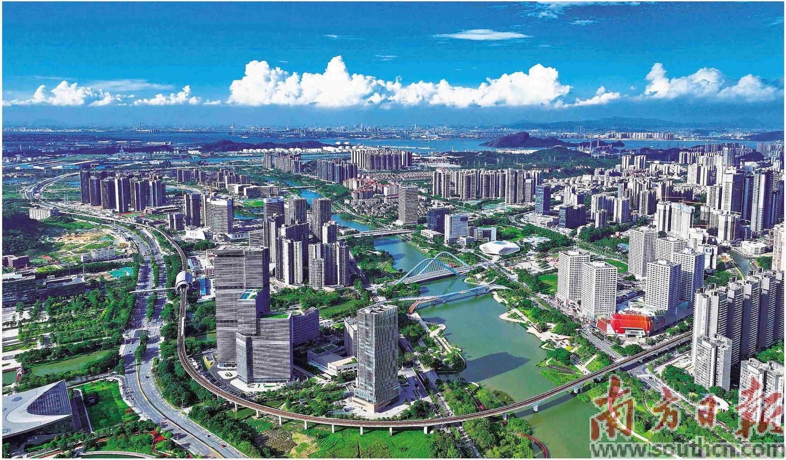 广州南沙蕉门河中心区。本版摄影：刘伟