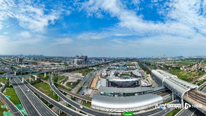 南沙庆盛TOD项目航拍图。通讯员刘伟摄