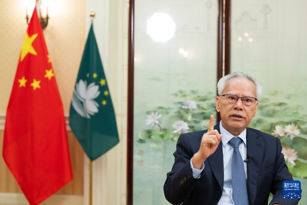 澳门特区行政长官岑浩辉解读“三五”规划